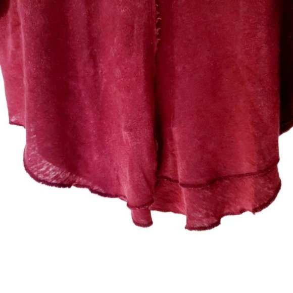 FREE people casual solid summer red pullover women's tops size XS - Picture 6 of 10